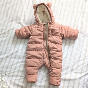 H&M Baby Padded Baby Bunting Pink